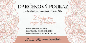 Darčekový poukaz Lovesilk 30€